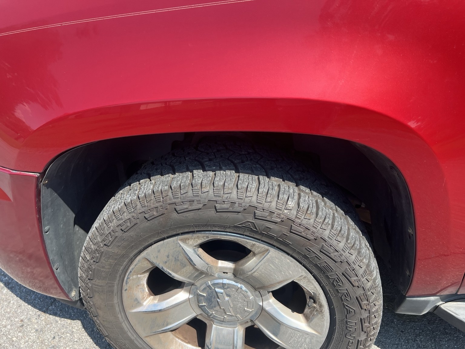 All-terrain tire and wheel